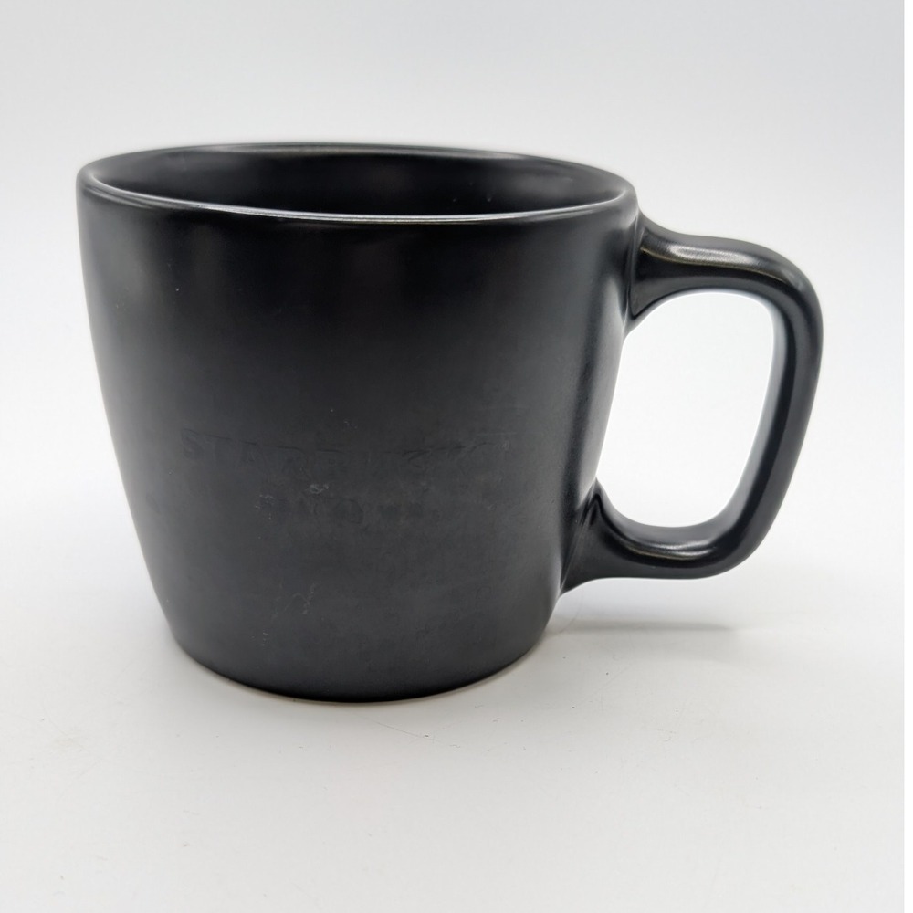 2018 Starbucks Black Matte Ceramic Coffee Mug Cup Seattle SEA 71 Washington 12oz